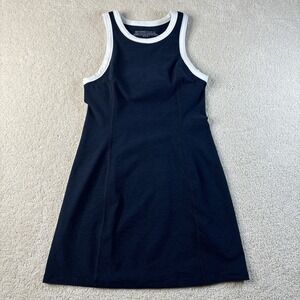 Beyond Yoga Spacedye Outlines Dress Women's Size XS Navy Blue White Athletic NWT